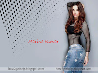 marina kuwar first time wallpaper, मरीना कुंवर लम्बे कर्ली हेयर्स