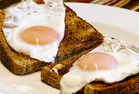 Healthy breakfast of wholemeal toast and protein filled eggs Healthy breakfast of wholemeal toast and protein filled eggs
