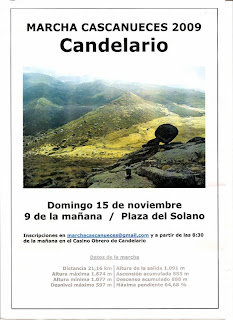 Cartel Marcha Cascanueces candelario Salamanca 2009