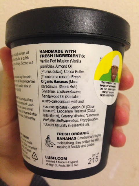 Lush Sympathy for the Skin Ingredients List