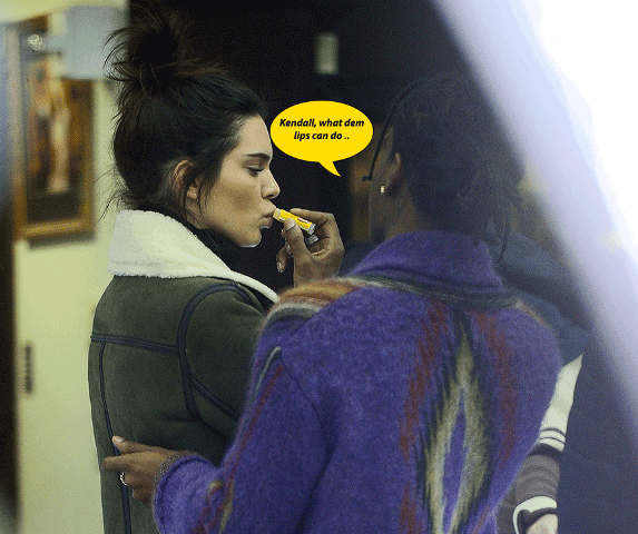 Kendall Intimate ASAP3 Kendall Jenner's rumoured boyfriend A$AP Rocky spotted lubricating her lips (photos)