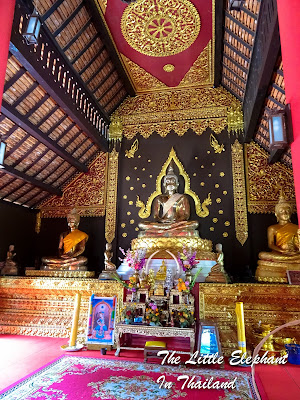 Interior of the Wat Na Wong in Nan province, North Thailand