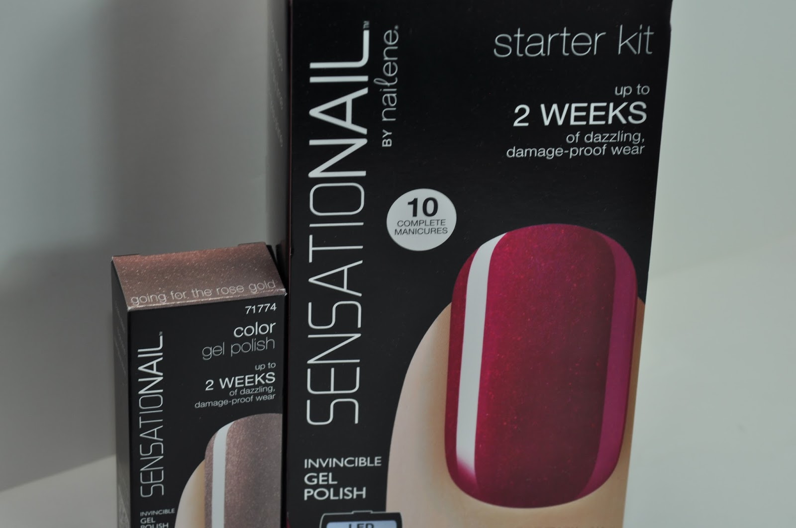 Sensationail Gel Polish Starter Kit and Going For The Rose Gold Gel