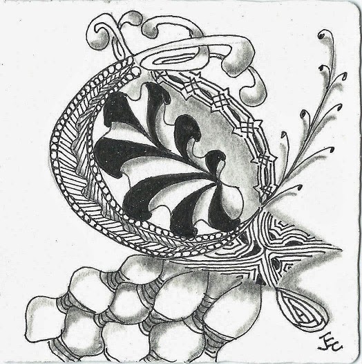 Tangle Street Studio: Zentangle® a Double String and an Inchie