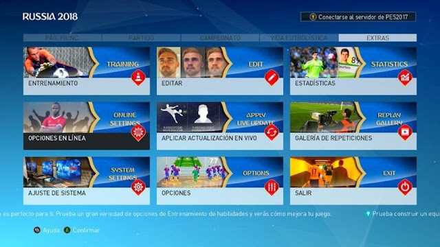 World Cup Graphic Menu PES 2017 World Cup Graphic Menu PES 2017