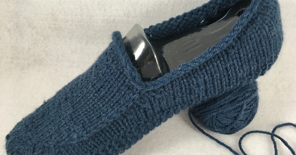 moniqueraedesigns Men's Knit Loafer Slipper Pattern New!