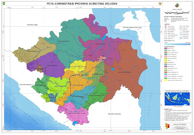 Peta Provinsi Sumatera Selatan