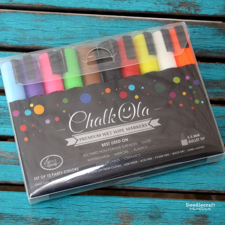 How to Watercolor with Chalk Markers