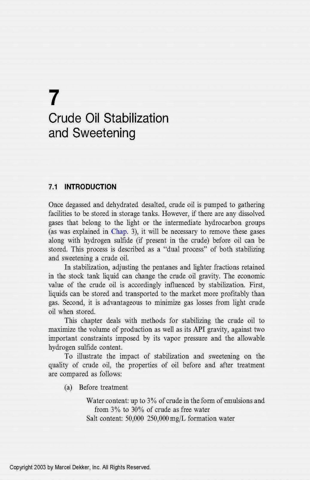 Petroleum & Gas Field Processing 07 Oil and Gas Book Reference