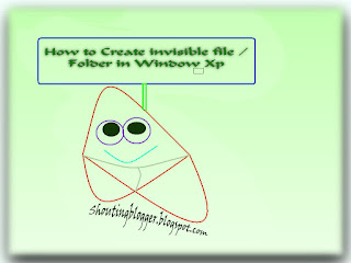 How to create an invisible folder in windows