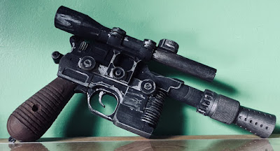 DL-44 Blaster https://www.thingiverse.com/thing:2230835