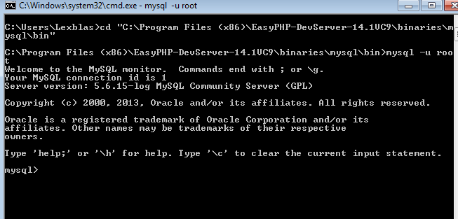 estrecho medianoche Guerrero conectar mysql consola frutas Florecer