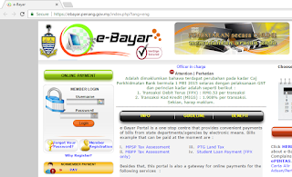 Usnapshot Online Pay Penang Cukai Tanah Land Tax Via Ebayar Penang Gov My
