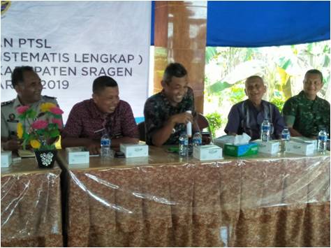Kantor Pertanahan Kab Sragen Sosialisasikan PTSL Kantor Pertanahan Kab Sragen Sosialisasikan PTSL