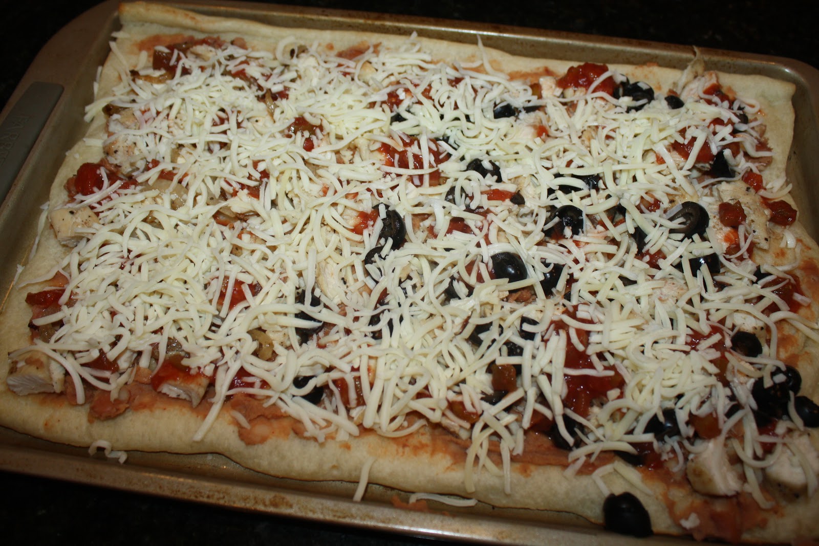 The Link Home fajita pizza