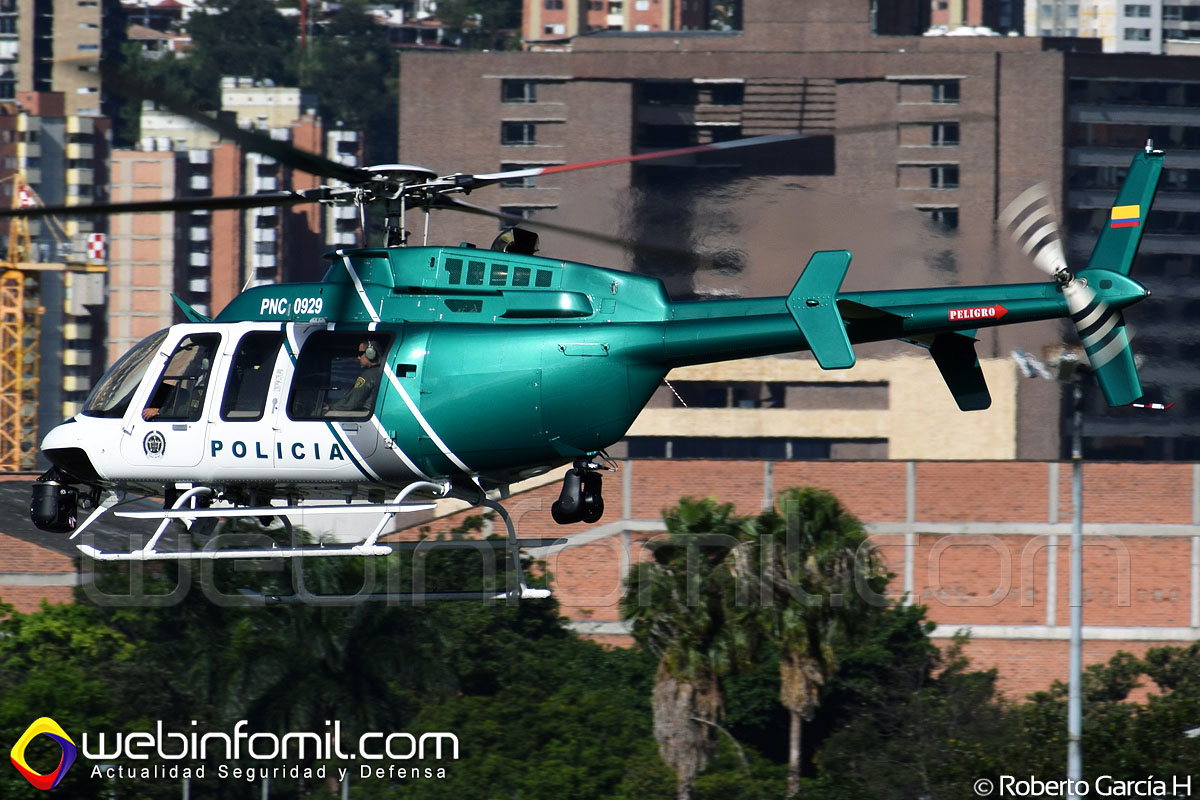 La Policía de Barranquilla cuenta con un nuevo helicóptero Bell 407