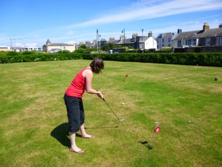 Miniature Golf Putting course on Ayr Seafront
