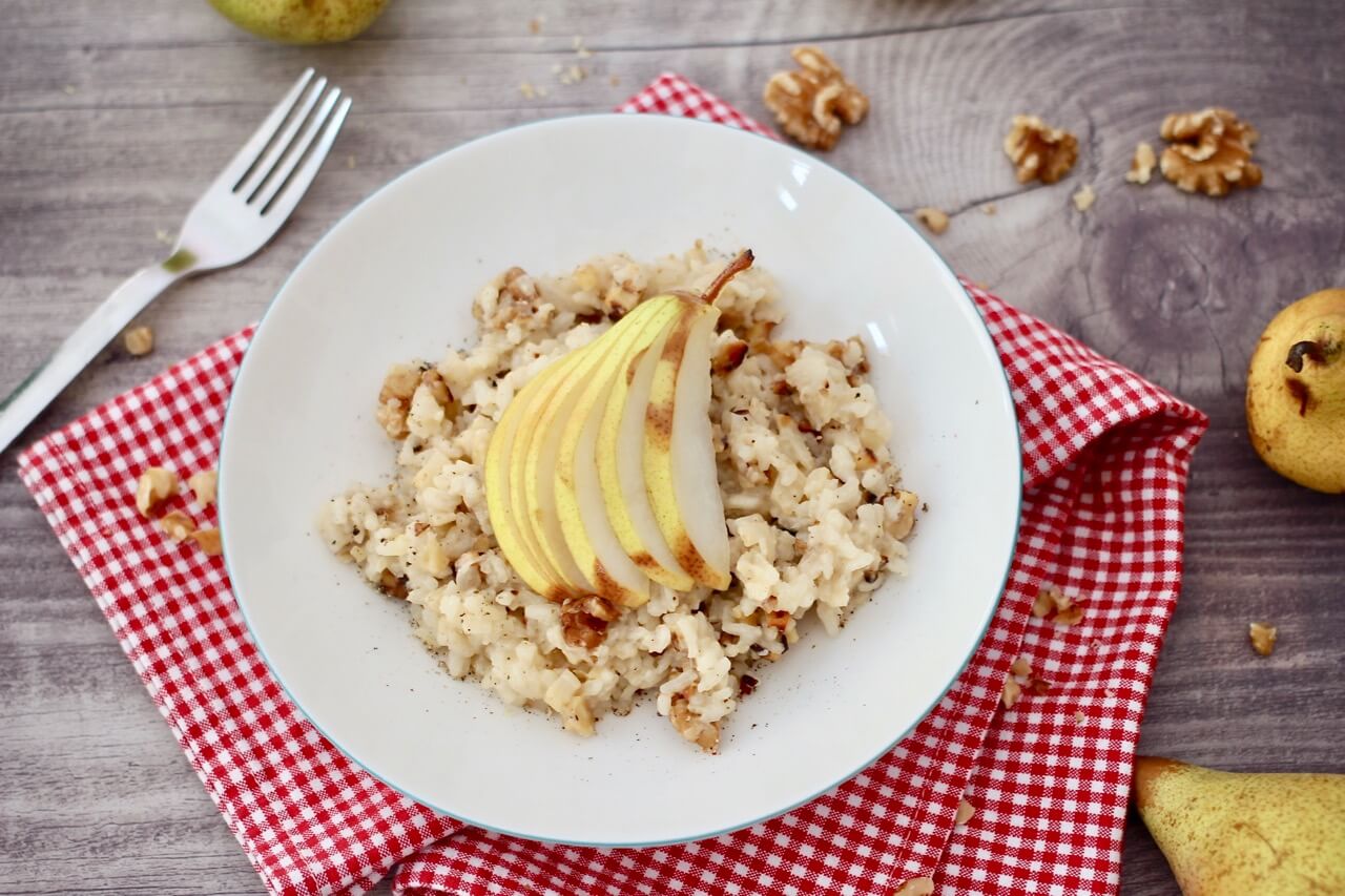 HOME OF HAPPY: WALNUSS-RISOTTO MIT BIRNE