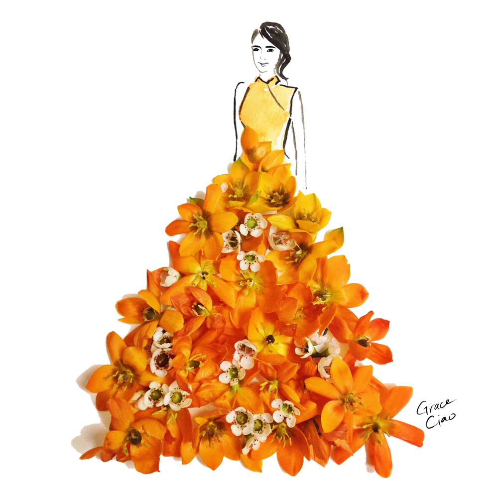 09-Festive-Nature-and-Grace-Ciao-Design-and-Draw-Dresses-with-Petals-www-designstack-co