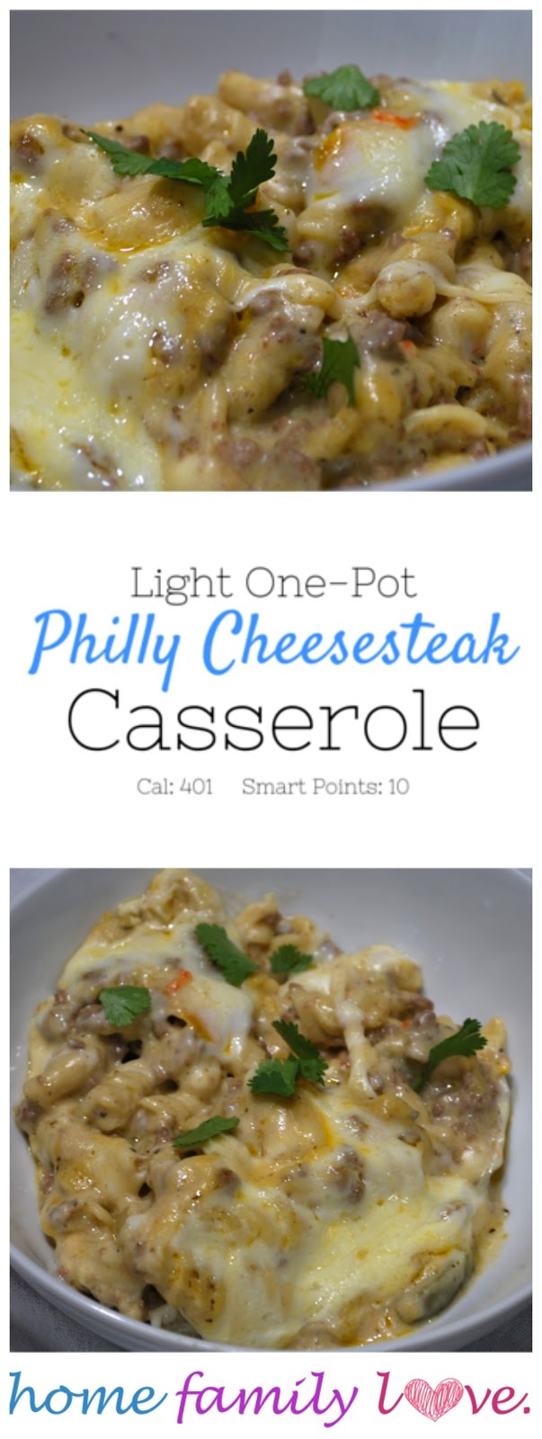 Light Philly Cheesesteak Casserole Perfect weeknight dinner that is ready in 30 minutes.