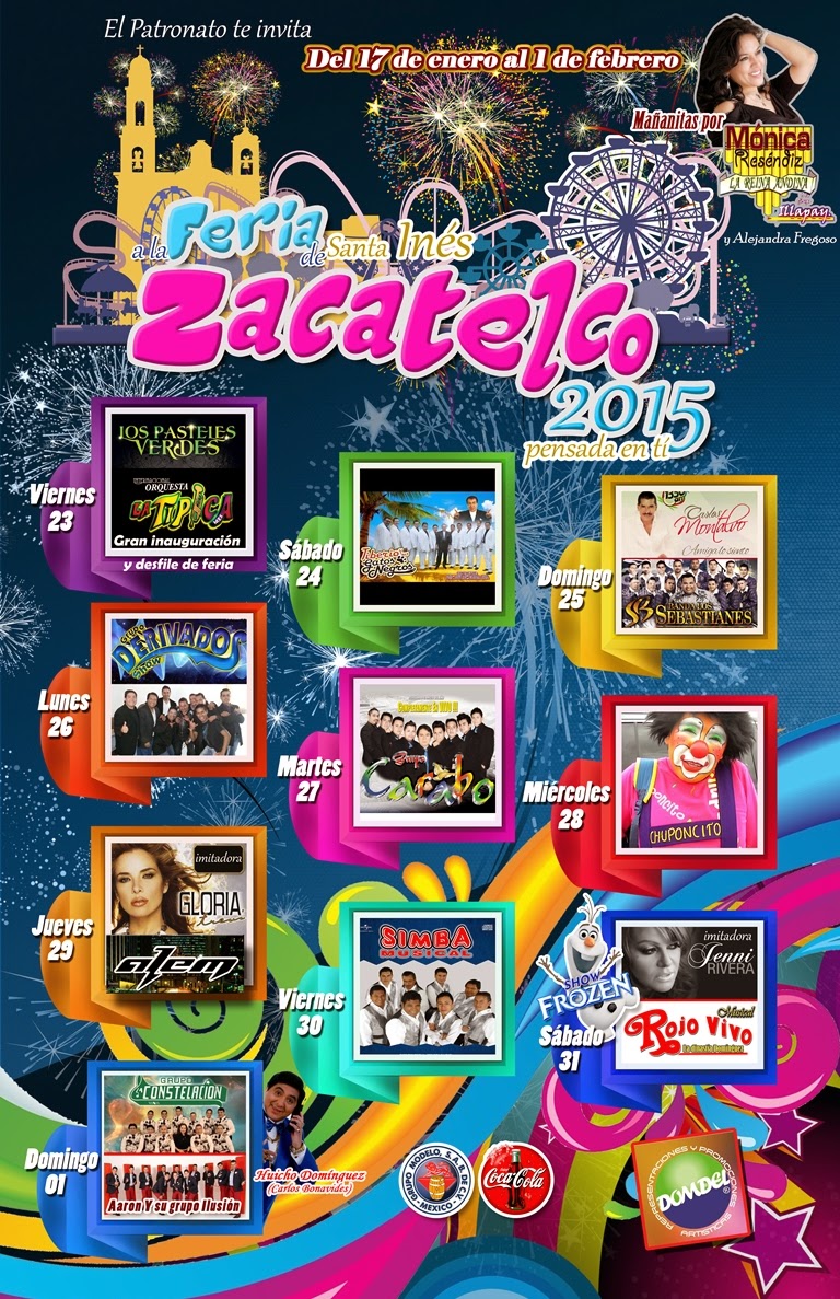 Programa feria zacatelco 2015 tlaxcala