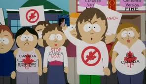 Peace activists in South Park: Bigger, Longer and Uncut