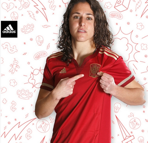 Football Nouvelles 2015 2016 Coupe Du Monde Adidas Maillot Espagne Domicile 2015 Femmes