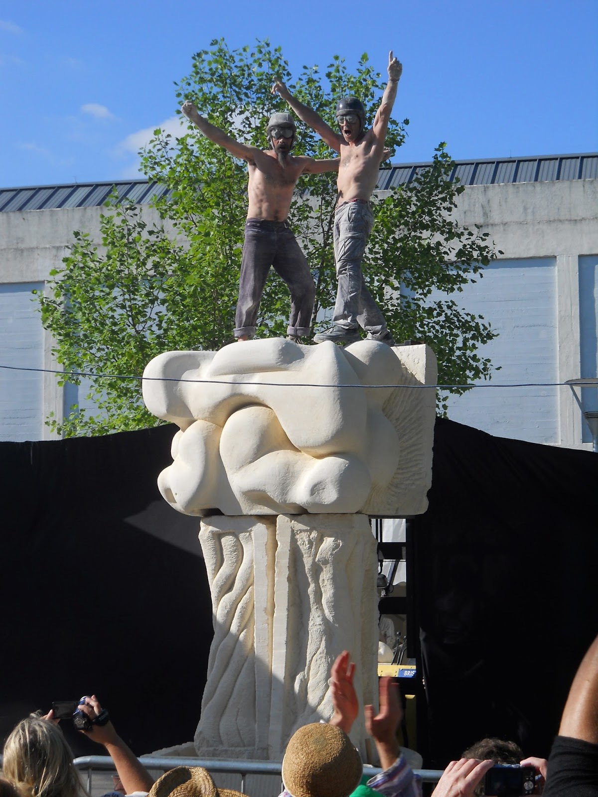 Bristol Festival of Stone 2013 stone carving competition Carvings