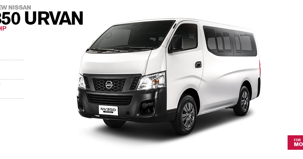 nissan urvan silver