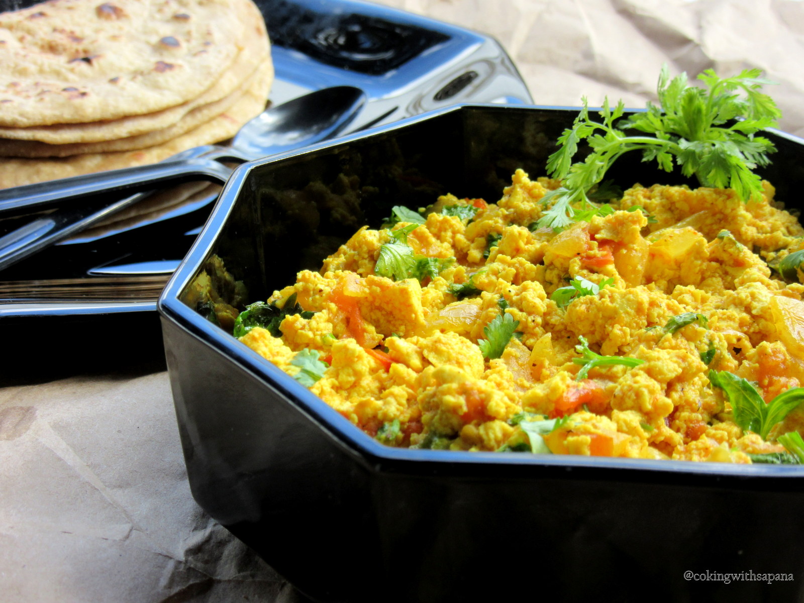Tofu Scramble Tofu Bhurji Cooking With Sapana