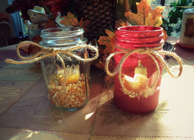 Mason jar candles