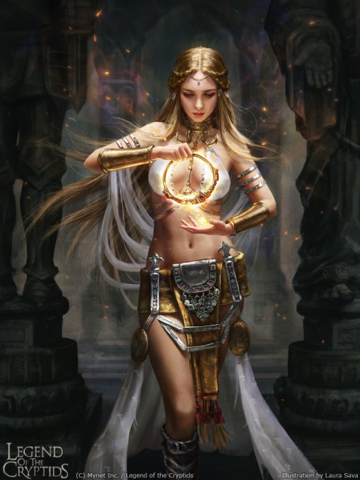 As belas mulheres nas ilustrações de fantasia para o game Legend of the Cryptids de Laura Sava Laura Sava anotherwanderer deviantart arte ilustrações fantasia belas mulheres card game legend of the cryptids
