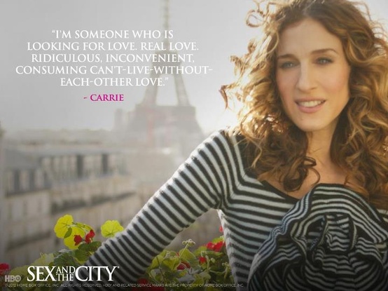 Sex and the City, quote, women, anniversary, Carrie