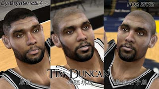 NBA 2K12 Tim Duncan of San Antonio Spurs Cyberface