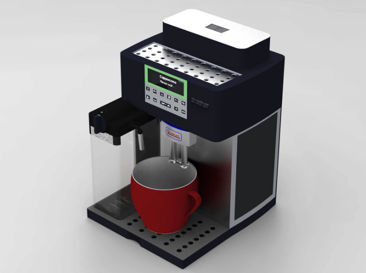 coffee maker machine 3D CAD model file & rendering picture for free downloads. Engineering
