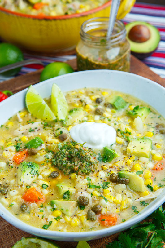 Colombian Chicken and Corn Soup (Ajiaco) Colombian Chicken and Corn Soup (Ajiaco)