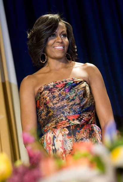 413px x 610px - 2012 White House Correspondent's Dinner: Michelle Obama ...