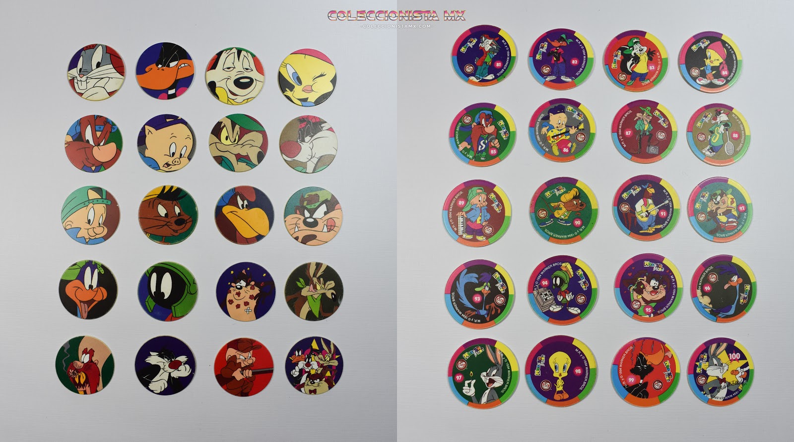 Sabri-Tazos Looney Tunes - Sabritas 1994 - Coleccionista MX