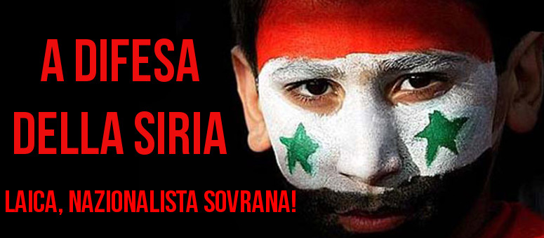 Schierati per la Siria!