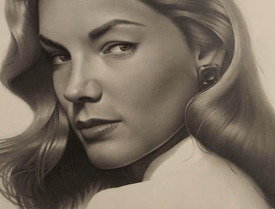 Lauren Bacall Sketch Wallpaper