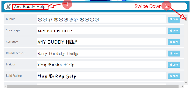 stylish text ready by anybuddyhelp