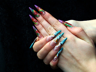 Acrylic Nails: Long acrylic nails