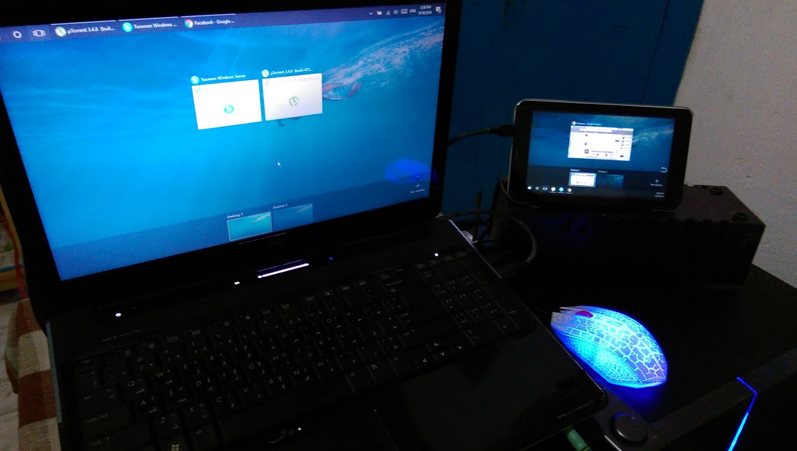 Lap එකේ Screen එක Extend කරමු How to Extend Laptop/Desktop Screen to
