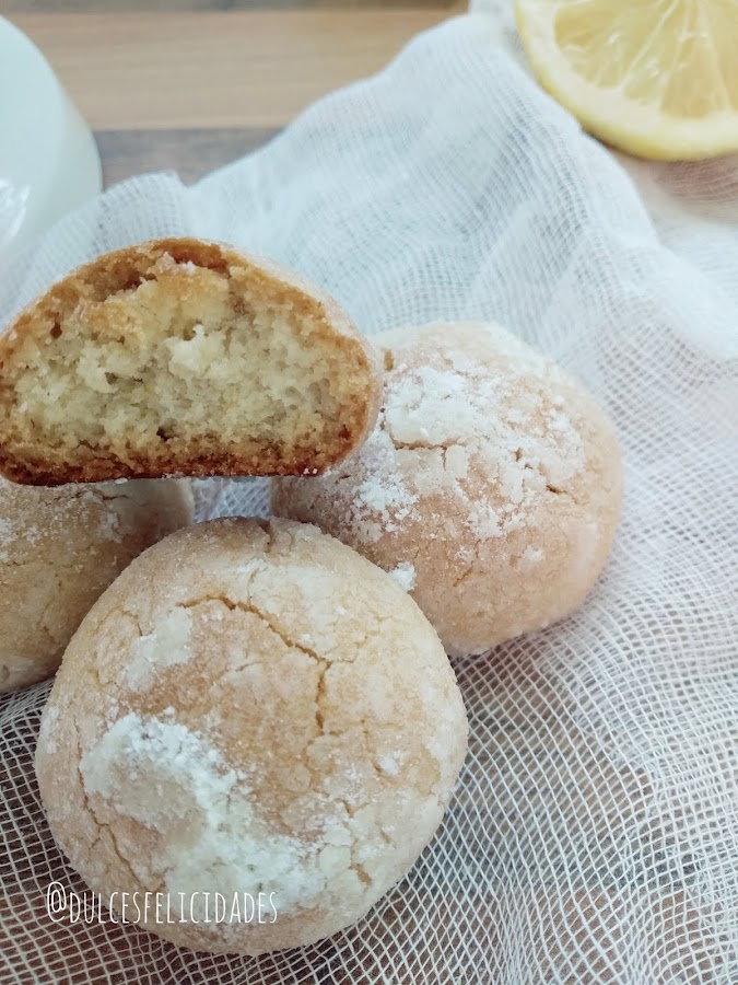 Galletas de limón craqueladas