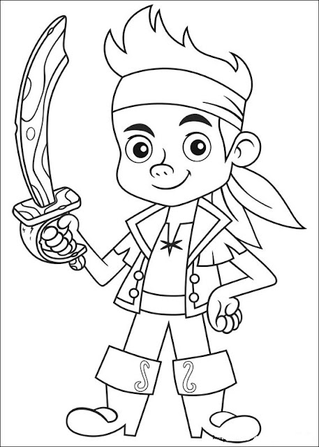 jack and the neverland pirate coloring pages - photo #5