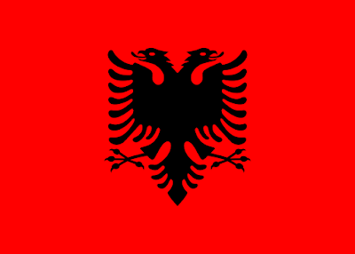 Logo Gambar Bendera Negara Albania PNG JPG ukuran 400 px