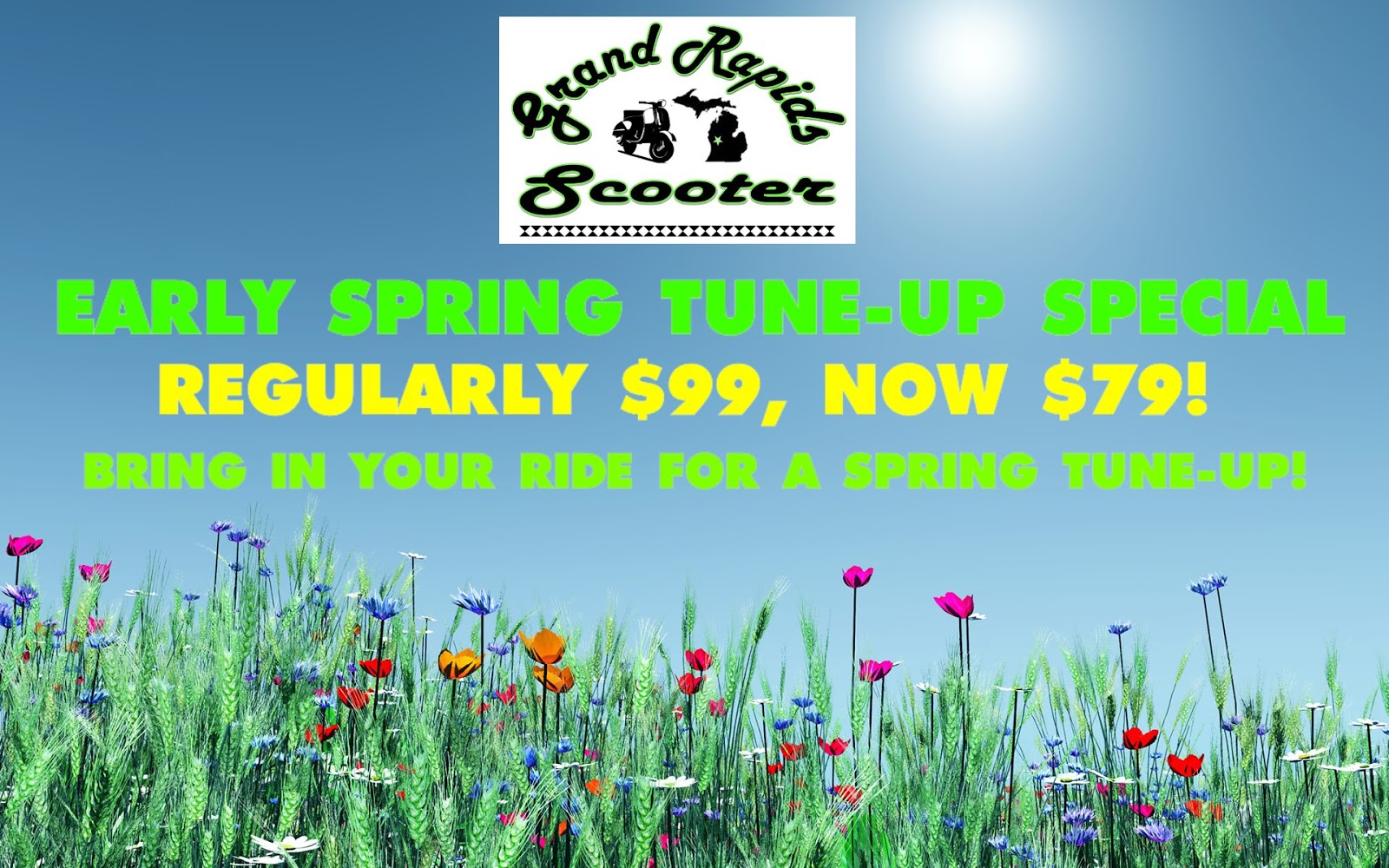 Early Spring TUNEUP SPECIAL! Grand Rapids Scooter