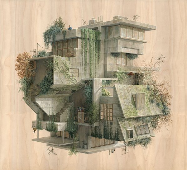 Desain Ilustrasi Arsitektur Rumah Desain Ilustrasi Arsitektur Rumah