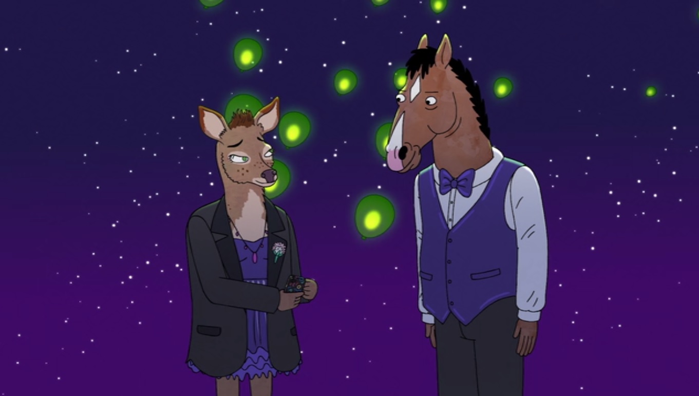 While momentary, there's a glimpse into BoJack and Charlotte's pa...