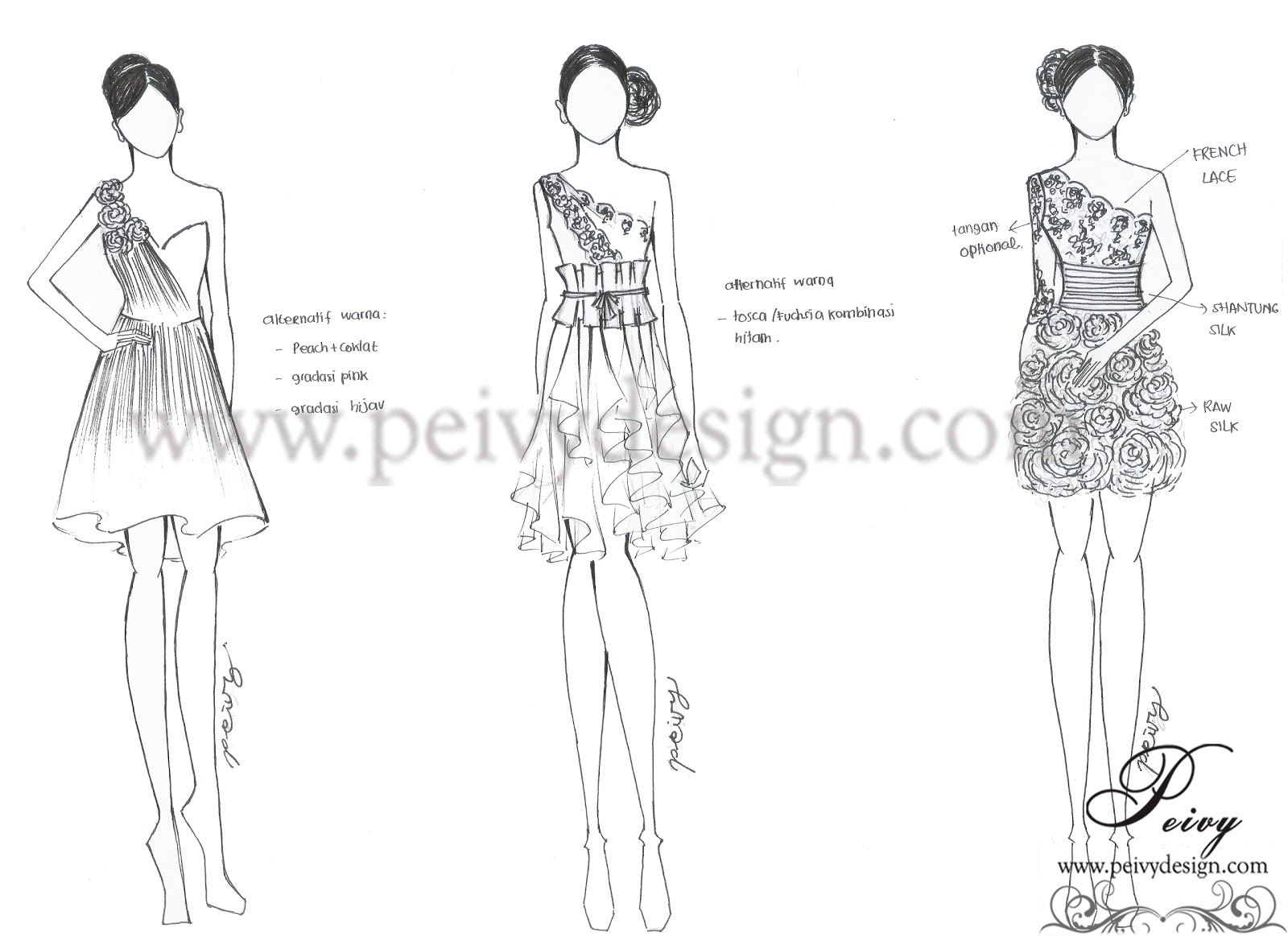 Model Baju Peivy Desain Gaun Pendek Wwwmiifotoscom